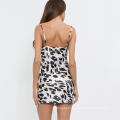 Imprimir Leopard Short Spaghetti Strap Bodycon Backless Dresses